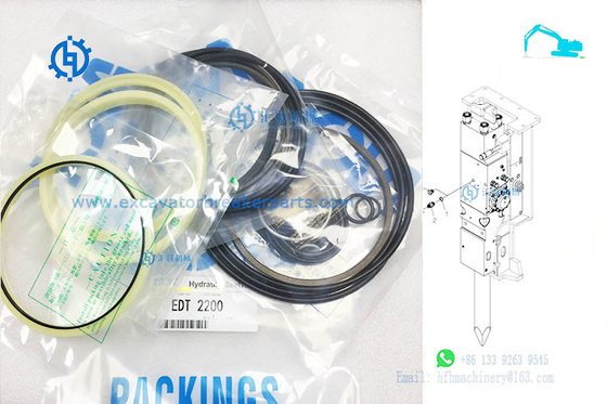 NBR पु EDT2200 हाइड्रोलिक ब्रेकर सील किट यू पैकिंग: